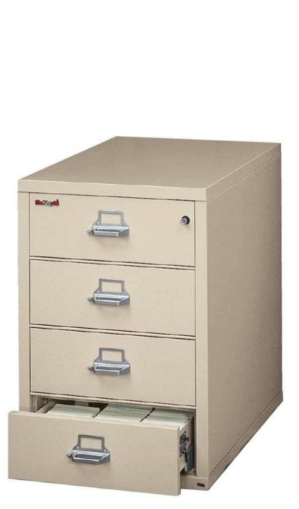FireKing 4-2536-C Fireproof Four Drawer Card Check and Note Filing Cabinet